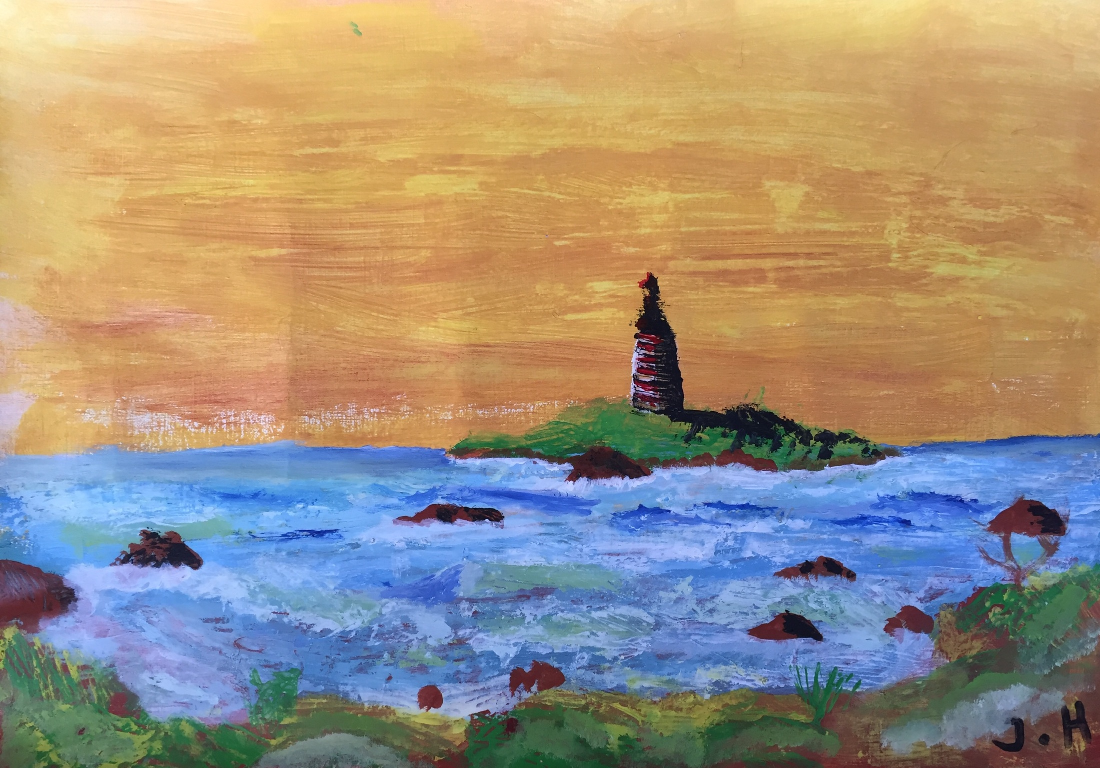 Fels in der Brandung